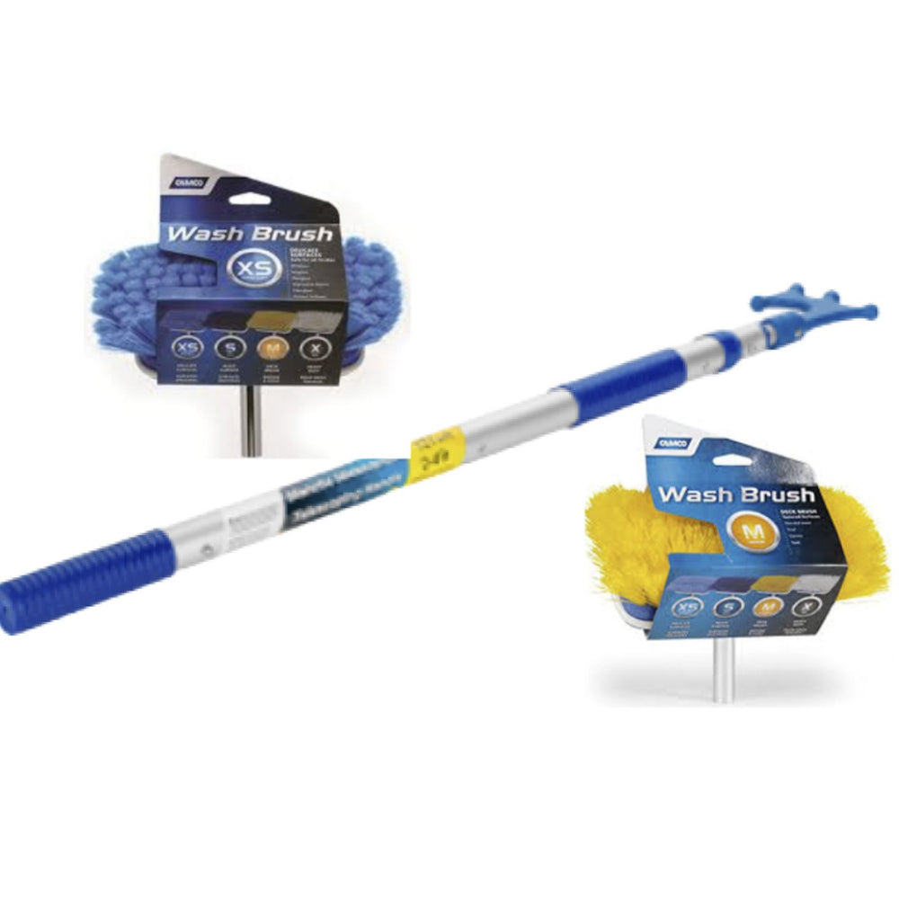 DISPLAY-TELESCOPIC BRUSH HANDLES W/