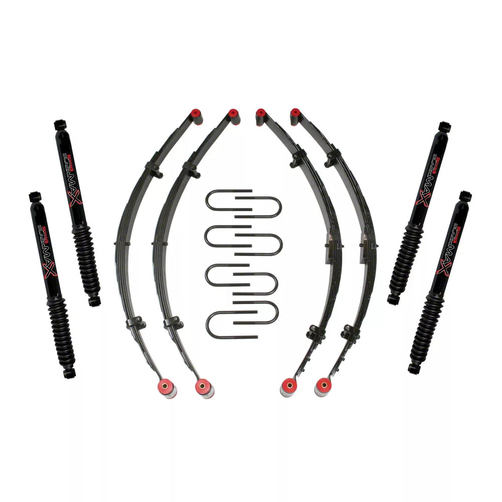 Skyjacker 4" KIT,76-86 CJ W/4 BLK MAX