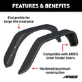 REAR FENDER FLARE, CARBIDE JK