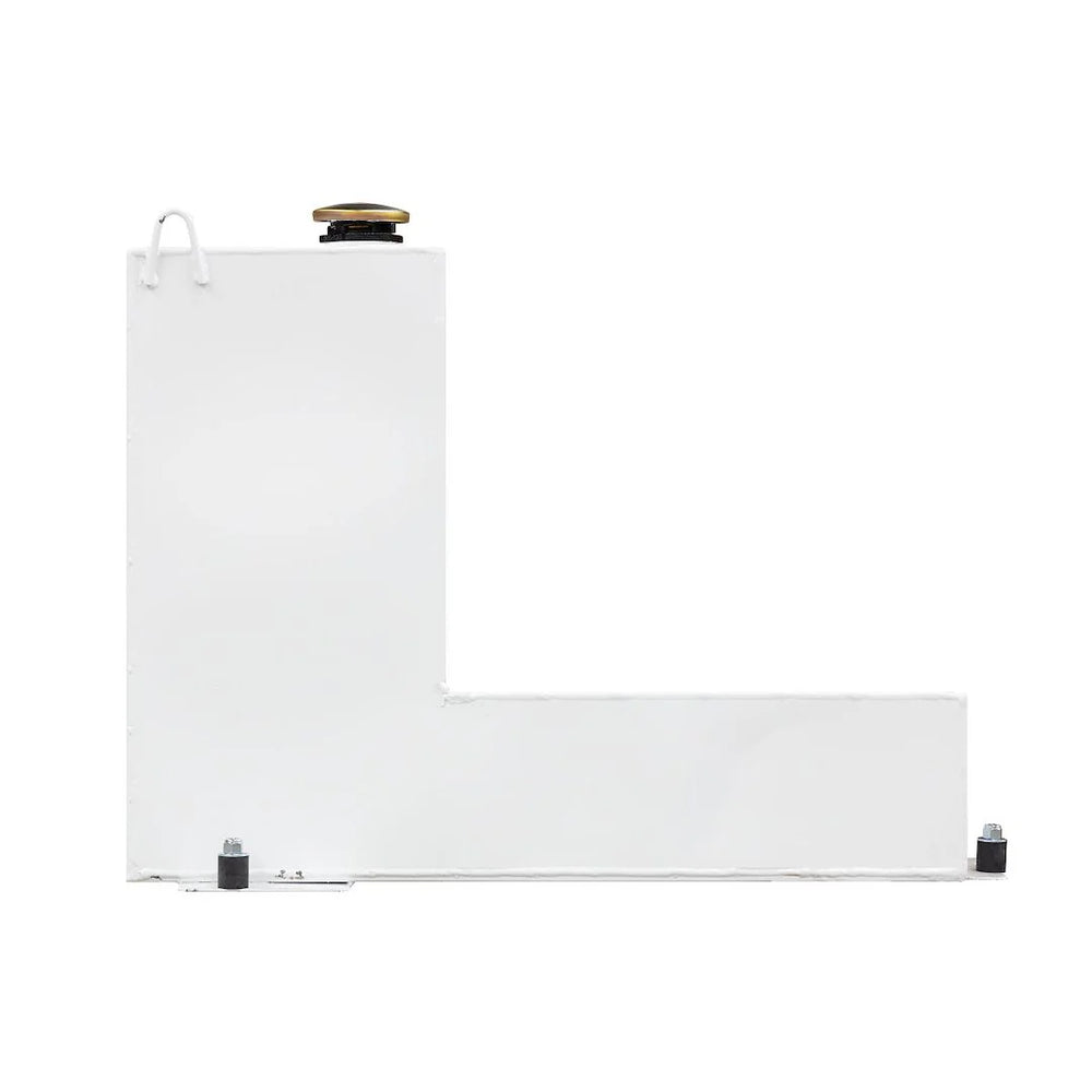 WHITE 100 GALLON STEEL LSHAPE TRANSFER TANK