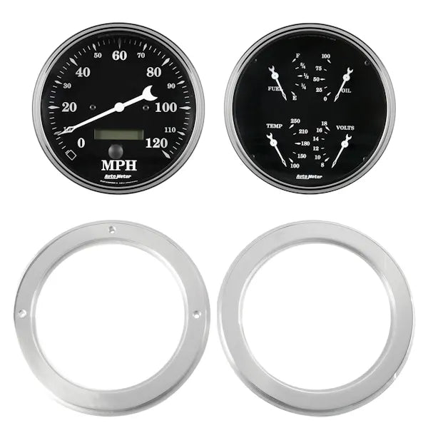 AutoMeter black auto part