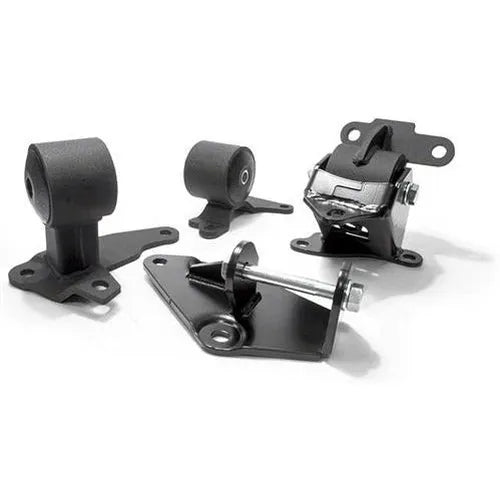 96-00 Civic Polished Aluminum Conversion Mount Kit F/H-Series Manual 250-400HP 75A Black Innovative Mounts