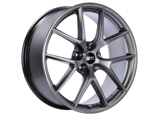 BBS CI-R 19x8.5 5x112 ET32 Platinum Silver Polished Rim Protector Wheel -82mm PFS/Clip Required