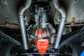 Crossmember Back w X-Pipe Exhaust System 74-81 Corvette C3 Split Rear Dual Exit 2.5 in Intermediate And Tail Pipe Turbo Pro Mufflers Hardware Incl Tip Not Incl Pypes Exhaust