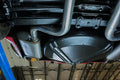 Crossmember Back w X-Pipe Exhaust System 74-81 Corvette C3 Split Rear Dual Exit 2.5 in Intermediate And Tail Pipe Turbo Pro Mufflers Hardware Incl Tip Not Incl Pypes Exhaust