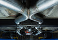 Crossmember Back w X-Pipe Exhaust System 74-81 Corvette C3 Split Rear Dual Exit 2.5 in Intermediate And Tail Pipe Turbo Pro Mufflers Hardware Incl Tip Not Incl Pypes Exhaust