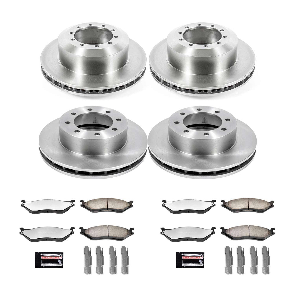 Power Stop 99-04 Ford F-550 Super Duty Front & Rear Medium Duty Kit