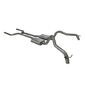 American Thunder Crossmember-Back Exhaust System Fits 1968-1974 Chevrolet Nova With V8 Engine 2.50 Inch Stainless Steel Pipes Aggressive To Moderate Sound Flowmaster