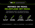 1024 4RUNNER NONKDSS 3IN IM2.5 SUSPENSION LIFT KIT STAGE 1 FRONT 3IN MED/REAR