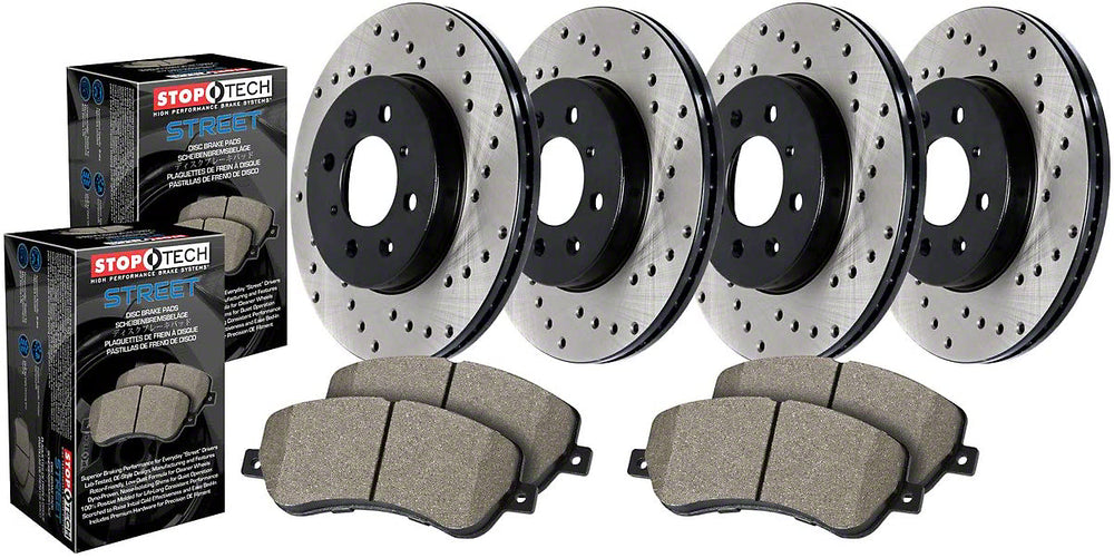 Street Axle Pack, Drilled, 4 Wheel