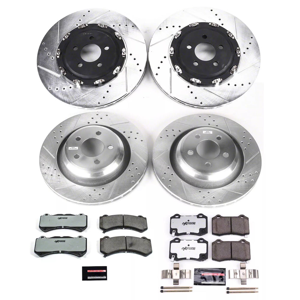 Power Stop 15-19 Dodge Challenger Front & Rear Z26 Street Warrior Brake Kit