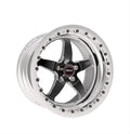 Weld S71 17x11 / 5x115mm BP / 5.8in. BS Black Wheel (Medium Pad) - Polished Single Beadlock MT