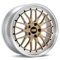 BBS LM 19x8.5 5x112 ET48 Gold Center Diamond Cut Lip Wheel -82mm PFS/Clip Required