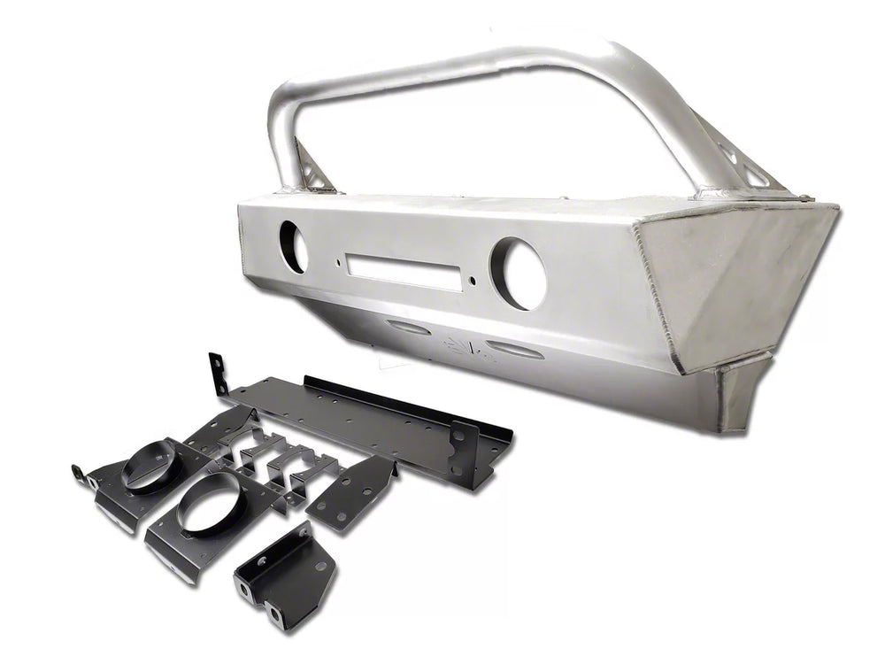 JEEP WRANGLER JL/GLADIATOR FRONT ALUMILITE BUMPER. W/FOG LIGHTS PROVISIONS HOOP