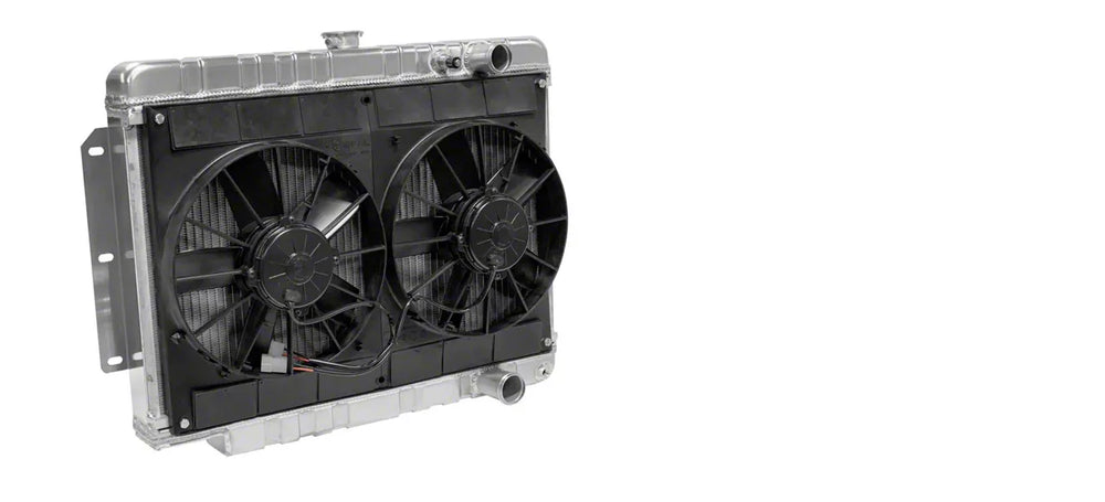 Radiator w/Fans Impala 59-64 Auto Trans Black