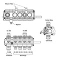 Oil Pump 3-Stage Reverse Rotation Left Side