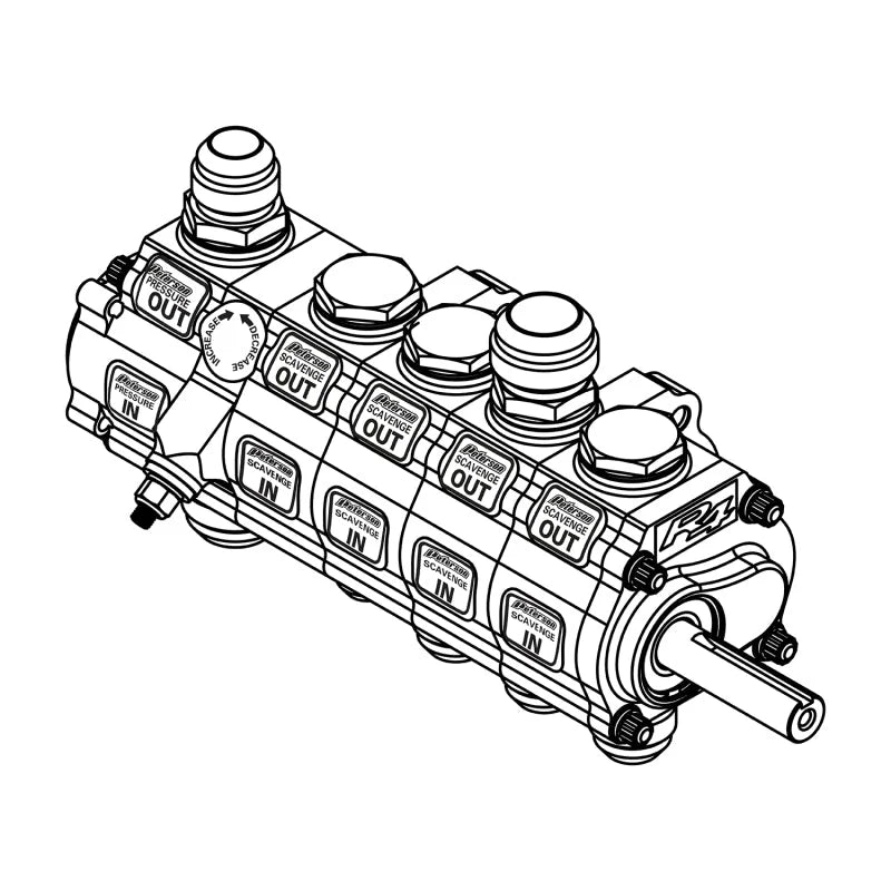 Oil Pump 3-Stage Reverse Rotation Left Side