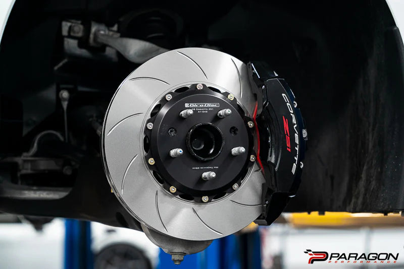 GiroDisc 2020+ Chevrolet Corvette Z06 (C8 w/Factory Iron Rotors) Slotted Front Rotors