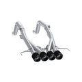 MBRP 14-19 Chevrolet Corvette 6.2L 3in Axle-Back Muffler Bypass Quad Exit Carbon Fiber Tips