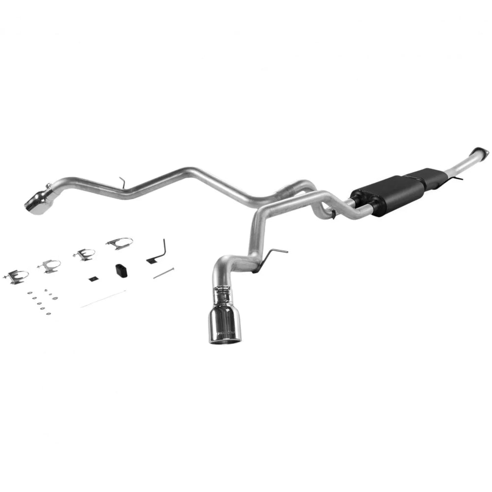 American Thunder Cat-Back Exhaust System 2001-2006 Chevrolet Suburban, Avalanche, Gmc Yukon Xl 1500 With 5.3L Engine Aluminized Steel Aggressive To Moderate Sound Flowmaster