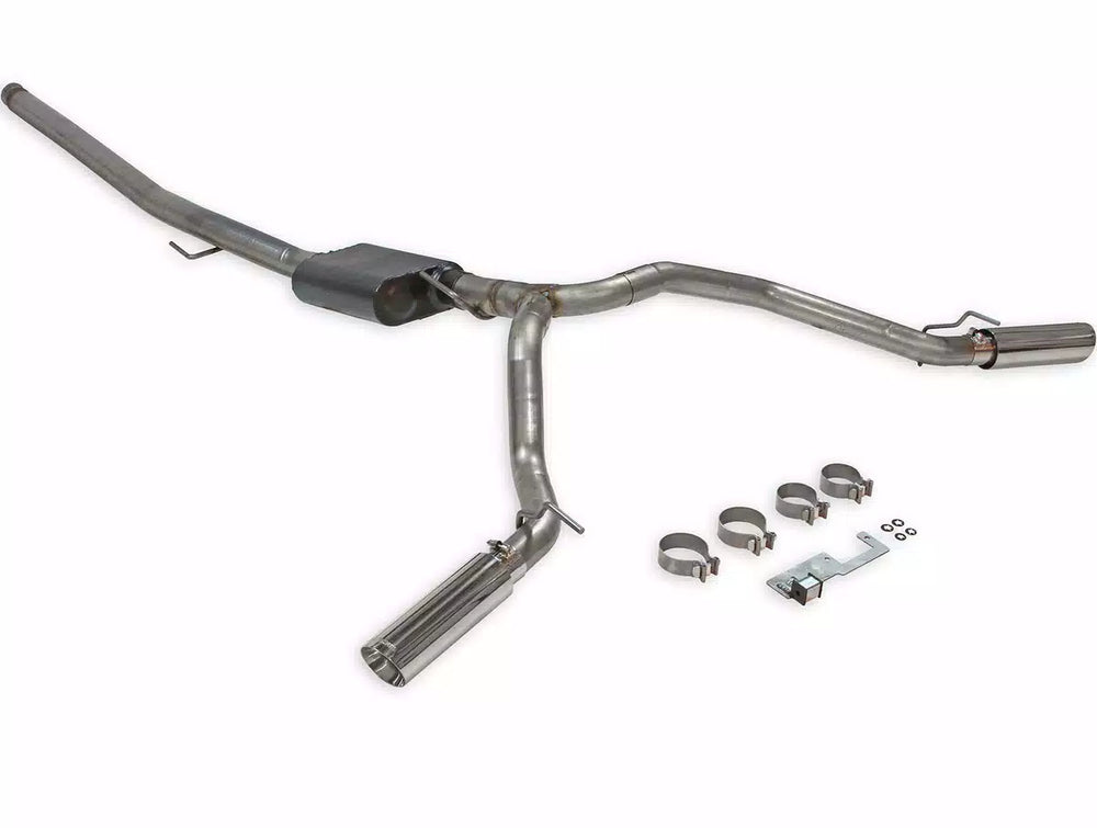 American Thunder Cat-Back Exhaust System Fits 2020-2025 Jeep Gladiator Trucks With 3.6L Engine, 409 Stainless Steel, Dual Exit With Polished Tips Aggressive Sound Flowmaster