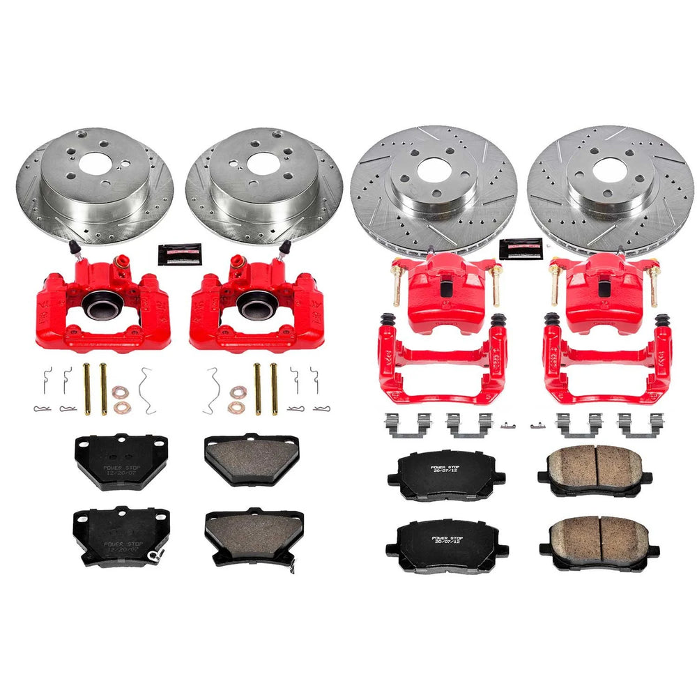 Power Stop 03-06 Pontiac Vibe Front & Rear Z23 Evolution Sport Brake Kit w/Calipers