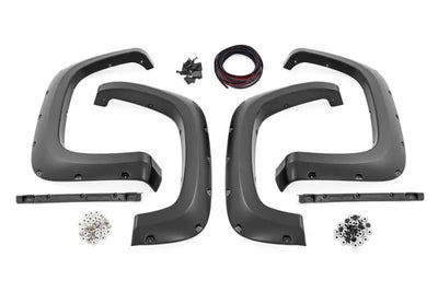 Rough Country silver fender flares