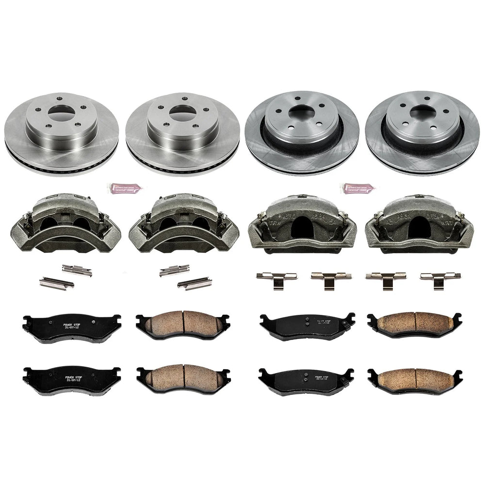 Power Stop 04-06 Dodge Durango Front & Rear Autospecialty Brake Kit w/Calipers