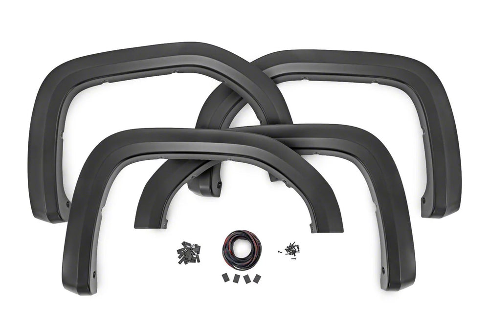 Rough Country silver fender flares