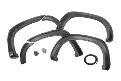 Rough Country silver fender flares