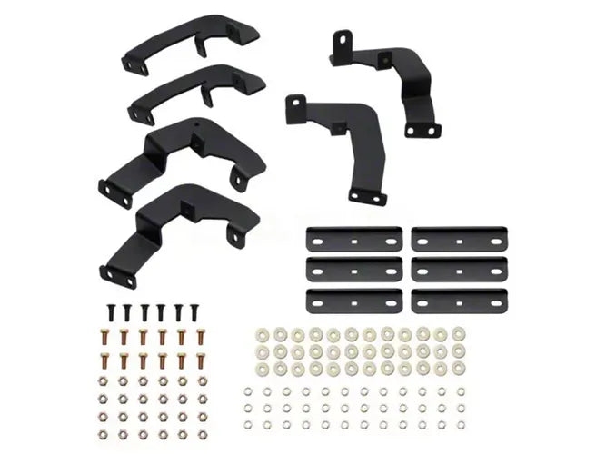 ~(68 lbs. 85X10X8)~ HDX Stainless Drop Nerf Step Bars Textured Black Titan XD Crew Cab 2016-2019/Titan Crew Cab 2017-2019