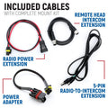 Rugged Radios Can-Am Maverick X3 Kit w/ BTI 2-Way Radio 696 PLUS / M1 VHF BB / Remote Head Mount Kit