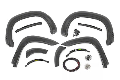Rough Country silver fender flares