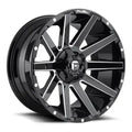 ~(63 lbs. 27X27X15)~ CONTRA 24x12 8x165.10 GLOSS BLACK MILLED (-44 mm)
