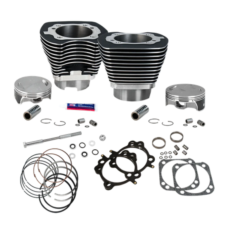 S&S Cycle 99-06 BT Replacement 4-1/8in Bore Cylinder & Piston Kit w/ Stock Bolt Pattern
