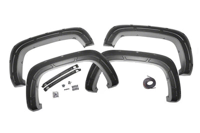 Rough Country red fender flares