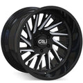 CALI OFF-ROAD PURGE 9114 GLOSS BLACK MILLED 24X14 8-170 -76MM 125.2MM