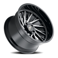 CALI OFF-ROAD PURGE 9114 GLOSS BLACK MILLED 24X14 8-170 -76MM 125.2MM