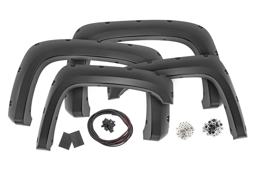 Rough Country silver fender flares