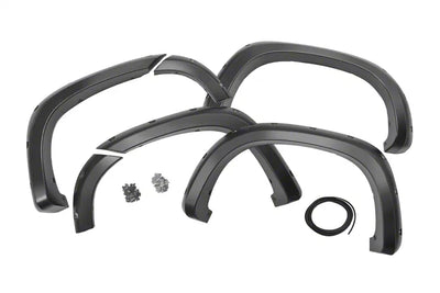 Rough Country silver fender flares