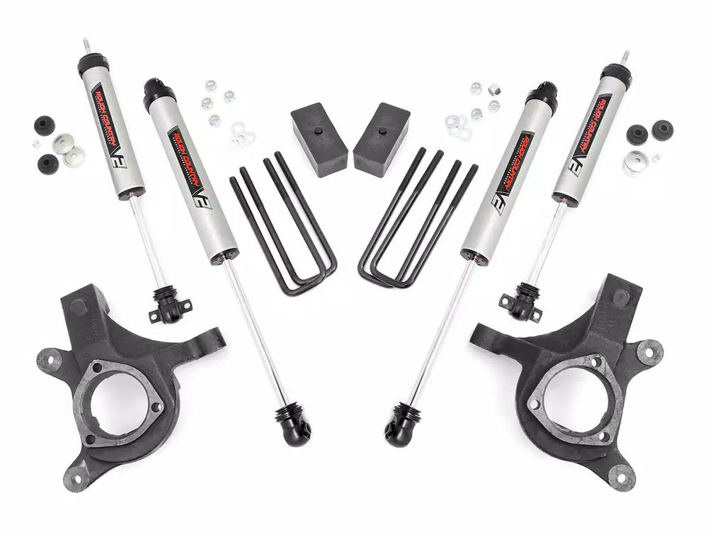 1x 760766 1x 760738 1x 6530 1x 7501 3 inch Lift Kit V2 Chevy GMC 1500 2WD (99-06 Classic)