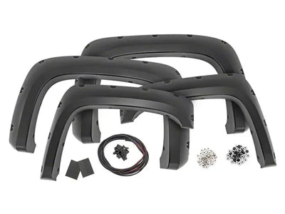 Pocket Fender Flares | 6'7" & 8' Bed | GIW Graystone | Chevy Silverado 1500/2500HD/3500HD (07-14)