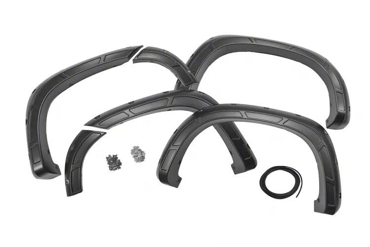 Fender Flares Defender GB8 Mosaic Black Chevy Silverado 1500 (19-24)