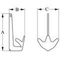 GALVANIZED THE SEAHOOK ANCHOR 110.1