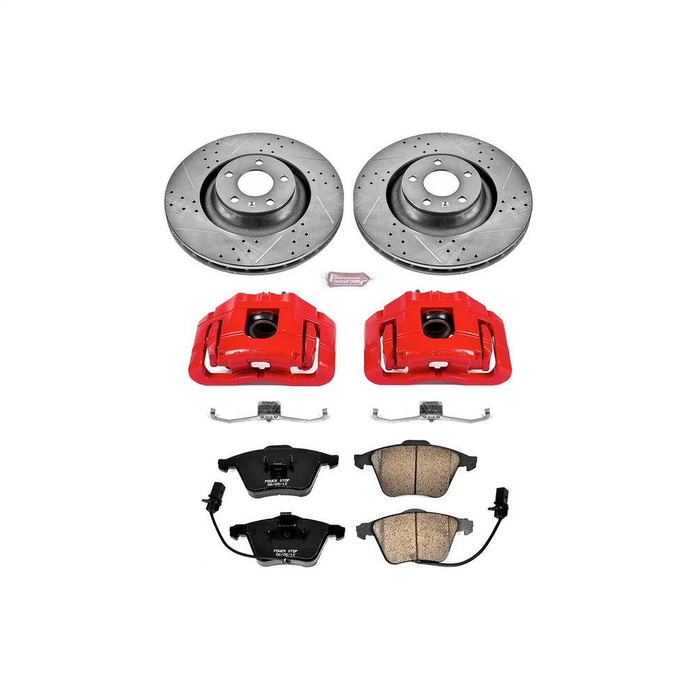 Power Stop 05-11 Audi A6 Quattro Front Z23 Evolution Sport Brake Kit w/Calipers