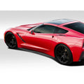 2014-2019 Chevrolet Corvette C7 Duraflex Apex Body Kit - 7 Piece - Includes Apex Front Splitter (112367) Thunderbolt Side Splitters (112368) and GT Concept Rear Diffuser (112436)