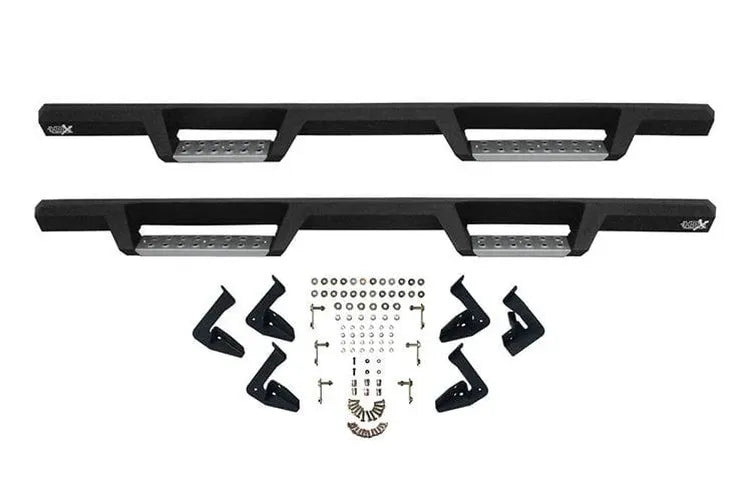~(68 lbs. 84X9X8)~ HDX Stainless Drop Nerf Step Bars Textured Black F-150 SuperCab 2015-2019 F-250/350 Super Cab 2017-2019