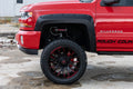 Pocket Fender Flares 6 7 8 Bed GAN Silver Ice Metallic Chevy Silverado 1500 (14-18)/2500HD