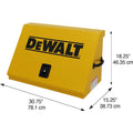 30 X 15IN STEEL DEWALT TRIANGLE TOOLBOXYELLOW