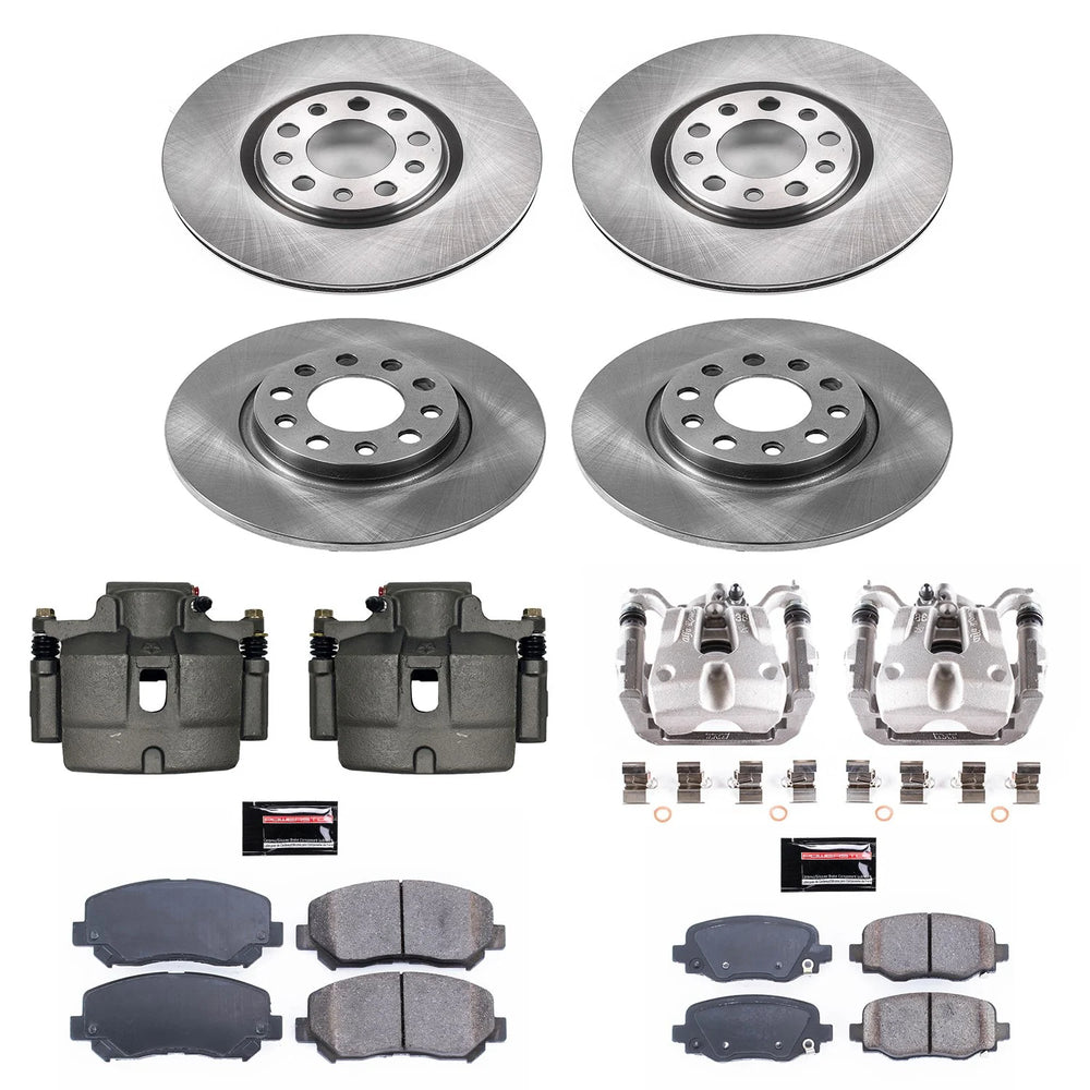 Power Stop 15-17 Chrysler 200 Front & Rear Autospecialty Brake Kit w/Calipers